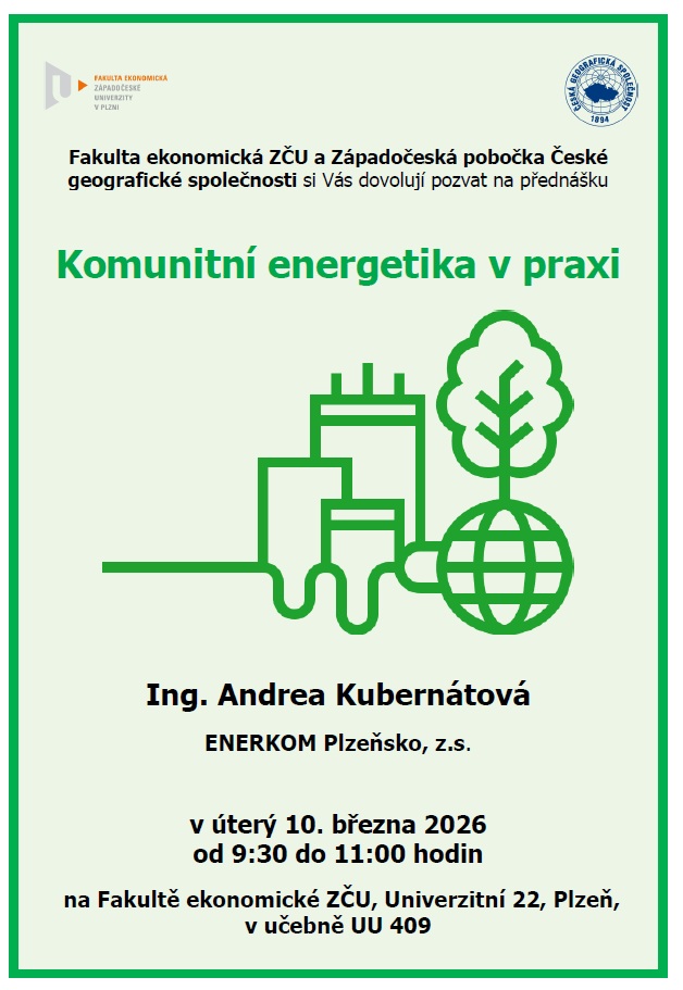 🗓️ Zítra se na půdě Západočeská univerzita v Plzni představí předsedkyně MAS Radbuza paní Ing. Andre