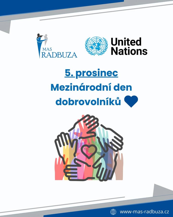 Sláva všem dobrovolníkům! 🎖️ Po celý rok, ale především dnes. 5. prosince si je totiž připomínáme v 